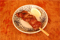 鹿の串焼き